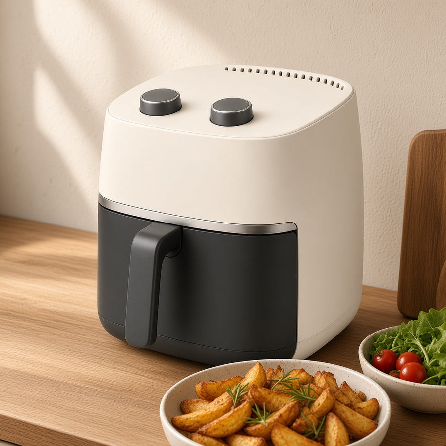 CUISINEA AirCook 5 sur un plan de travail en bois